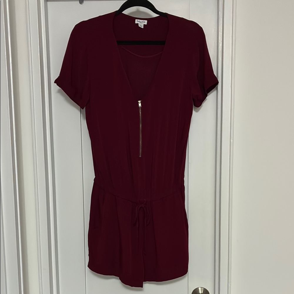 Splendid Short Sleeve Elastic Waist Romper